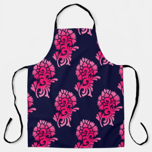 nahtloser indischer Moghul-Blumenmotiv-Hintergrund Schürze