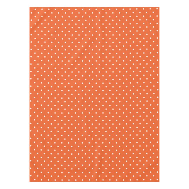 Nahtloser leuchtend orangefarbener Hintergrund mit Tischdecke (Vorderseite)