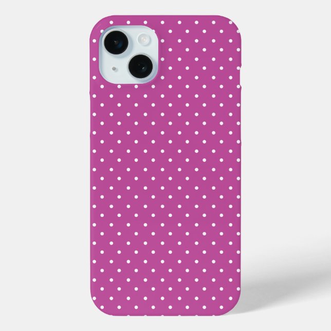 Nahtloser Magenta-Hintergrund mit Punktenmuster Case-Mate iPhone Hülle (Rückseite)