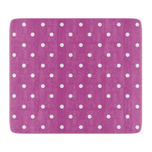 Nahtloser Magenta-Hintergrund mit Punktenmuster Schneidebrett