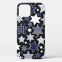 Nahtloser Musterhintergrund mit stilisierter Stars