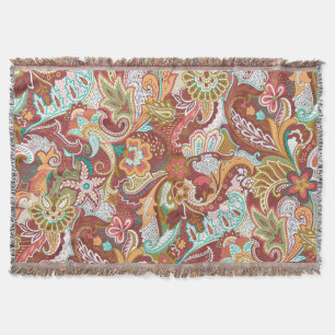 Nahtloser Paisley: elegantes Hintergrundmuster. Decke