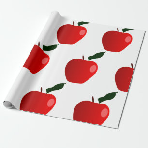 Nahtloser Red Apfel Hintergrund Geschenkpapier