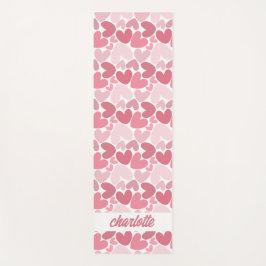 Nahtloser Rosa-Herzen-Muster-Yogamatte – Romantisc Yogamatte