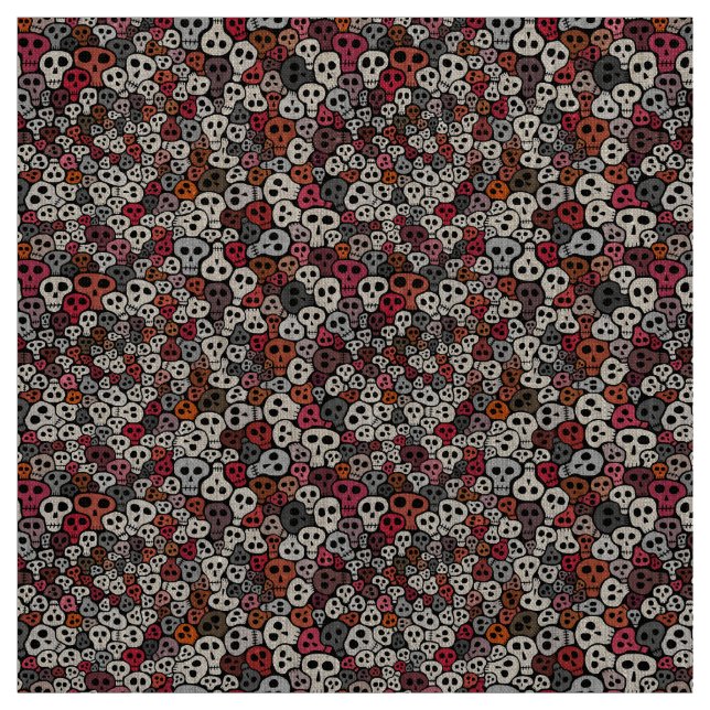 Nahtloser Schädelhintergrund Stoff (Muster)