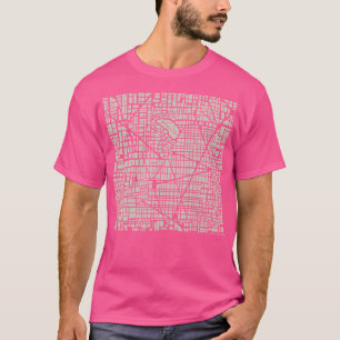 Nahtloser Stadtplan T-Shirt