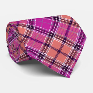 Nahtloser Tartan Kariertes Muster Neck Tie Krawatte