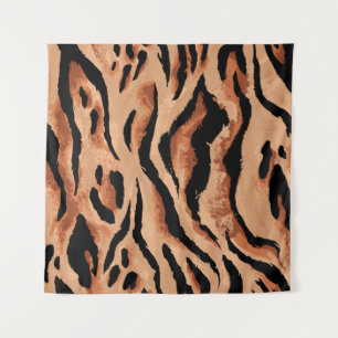 Nahtloser Tiger, Leopardenmuster Wandteppich