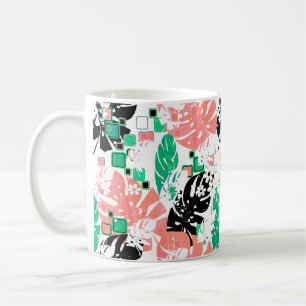 Nahtloser tropischer Dschungel abstrakte moderne B Kaffeetasse