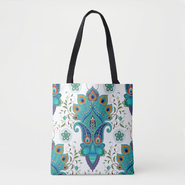 Nahtloser Vintager Hintergrund mit orientalischem  (Vorderseite)