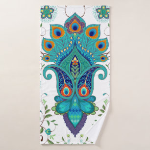 Nahtloser Vintager Hintergrund mit orientalischem Badehandtuch