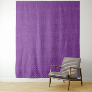 Nahtloser violetter Hintergrund mit Punktenmuster  Wandteppich
