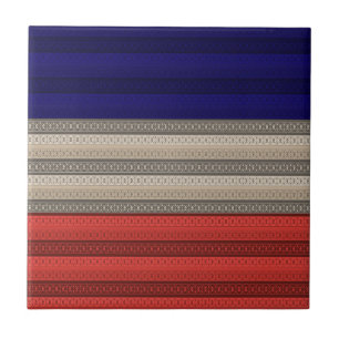 Nahtloses abstrakt ornamentales Dekor Retro-Vintag Fliese