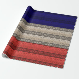 Nahtloses abstraktes ornamentales Dekor Retro-Vint Geschenkpapier