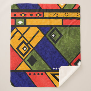 Nahtloses afrikanisches Ethno-Muster Sherpadecke