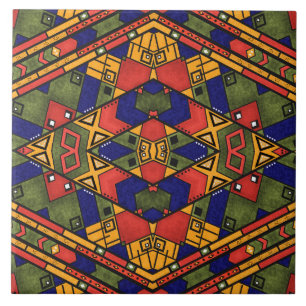 Nahtloses afrikanisches ethno traditionelles fliese