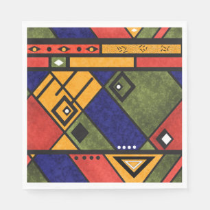 Nahtloses afrikanisches ethno traditionelles serviette