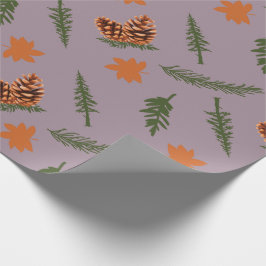 Nahtloses Ahornleaf-Umschlagpapier für den gemütli Geschenkpapier