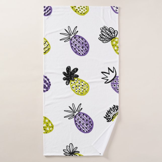 Nahtloses Ananas-Muster Badehandtuch (Badehandtuch)