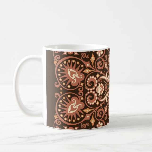 Nahtloses arabisches Muster. Art-Deco-Stil  Kaffeetasse (Links)