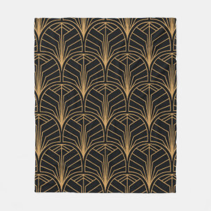 Nahtloses Art Deco-Muster. Vintage minimalistische Fleecedecke