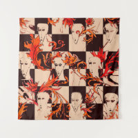 Nahtloses avantgardistisches Muster mit Gesichtern