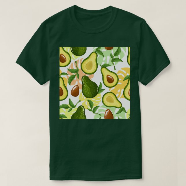 Nahtloses Avocado T-Shirt (Design vorne)