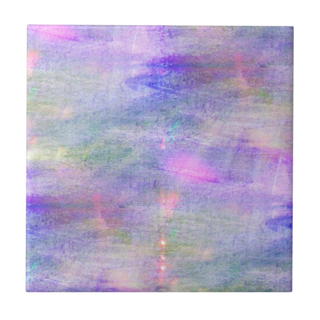 nahtloses blaues, rosa Hintergrundgelb-Aquarell Fliese (Vorderseite)