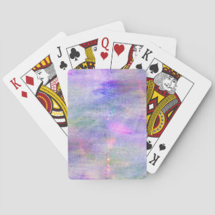 nahtloses blaues, rosa Hintergrundgelb-Aquarell Spielkarten