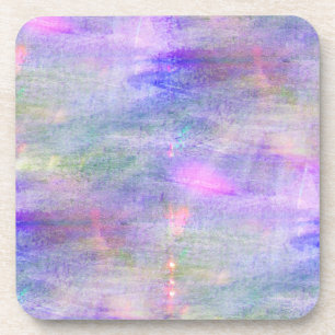 nahtloses blaues, rosa Hintergrundgelb-Aquarell Untersetzer