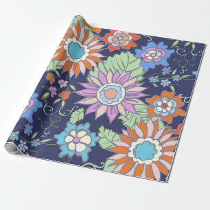 Nahtloses Blumenhintergrundmuster Frühling - Somme Geschenkpapier