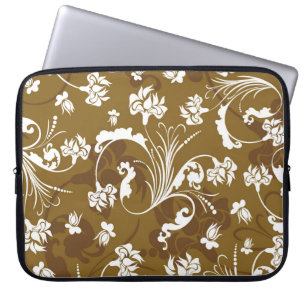 Nahtloses Blumenmuster. abstrakt,kunst,hintergrund Laptopschutzhülle