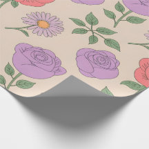 Nahtloses Blumenmuster mit farbenfrohen Rose