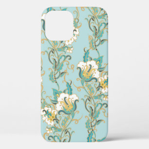 Nahtloses Blumenmuster mit weißen Baumwollblumen Case-Mate iPhone Hülle