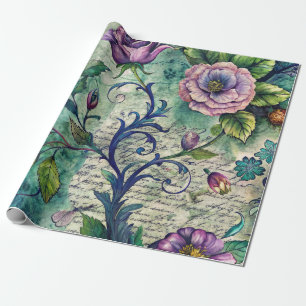 Nahtloses Blumenmuster Möbel-Dekorationspapier Geschenkpapier
