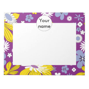 Nahtloses Blumenmuster Notizblock