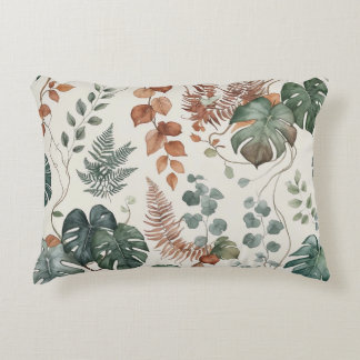 Nahtloses Boho-Blumenmuster Blumen Dekokissen