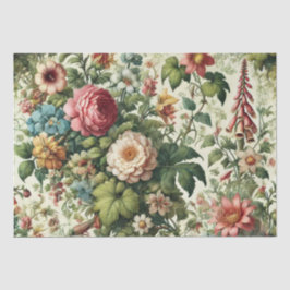 Nahtloses botanisches Muster Seidenpapier
