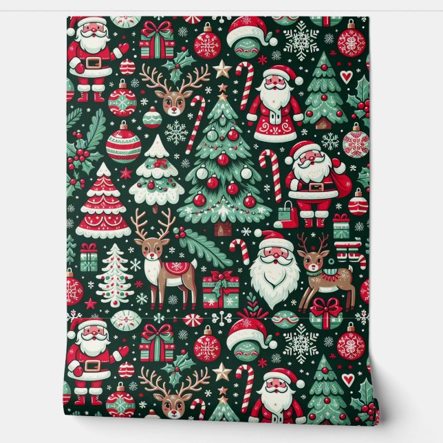 Nahtloses CHRISTMAS-Hintergrundbild Tapete (Abrollen)