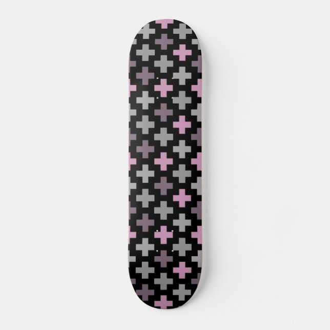 Nahtloses Cross-Muster-Skateboard Skateboard (Vorderseite)