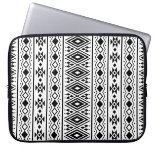 Nahtloses ethnisches Musterdesign vintageabstract, Laptopschutzhülle