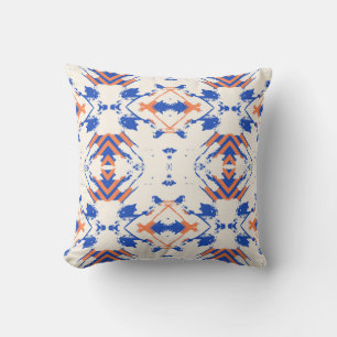 nahtloses farbenfrohes Hipster-Muster mit geometri Kissen