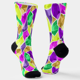 Nahtloses Fliesenmosaik kaleidoscope abstrakt mode Socken