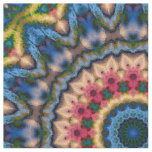 Nahtloses Fliesenmosaik kaleidoscope abstrakt mode Stoff