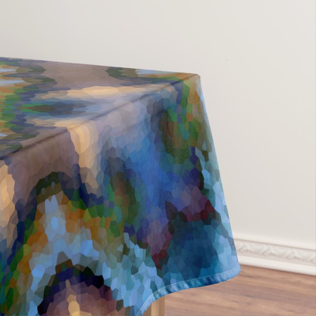 Nahtloses Fliesenmosaik kaleidoscope abstrakt mode Tischdecke (Beispiel)