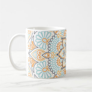 Nahtloses Fliesenmuster: dekoratives, vielseitiges Kaffeetasse
