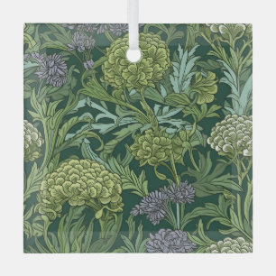 Nahtloses florales Muster im Stil von William Morr Ornament Aus Glas