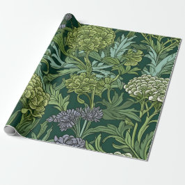 Nahtloses florales Muster im William-Morris-Stil Geschenkpapier
