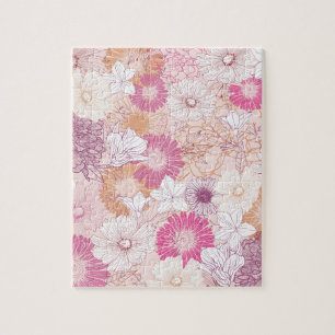 Nahtloses Florales Puzzle