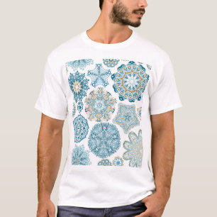 Nahtloses florales Quadrat: Kopierkachelung T-Shirt